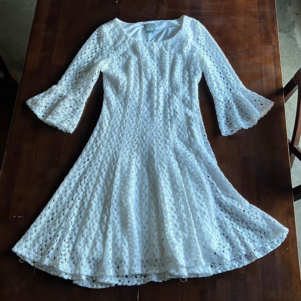 Rabbit Rabbit Rabbit white midi dress